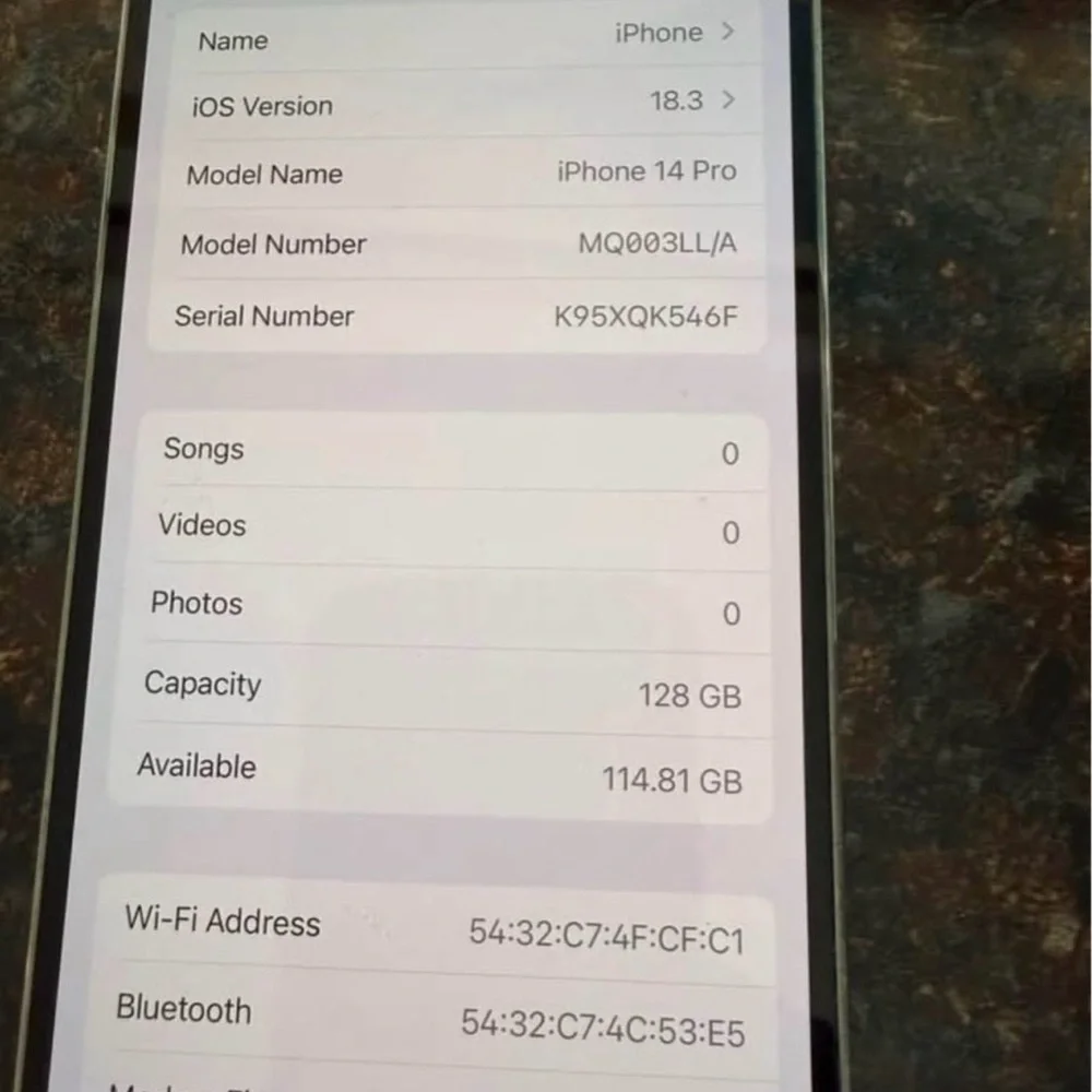 Apple iphone shown